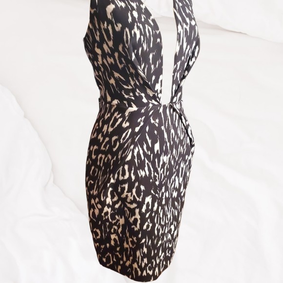 Finders Keepers 'The Creator' Ivory Leopard Print Medium Dress NWT - Picture 3 of 9